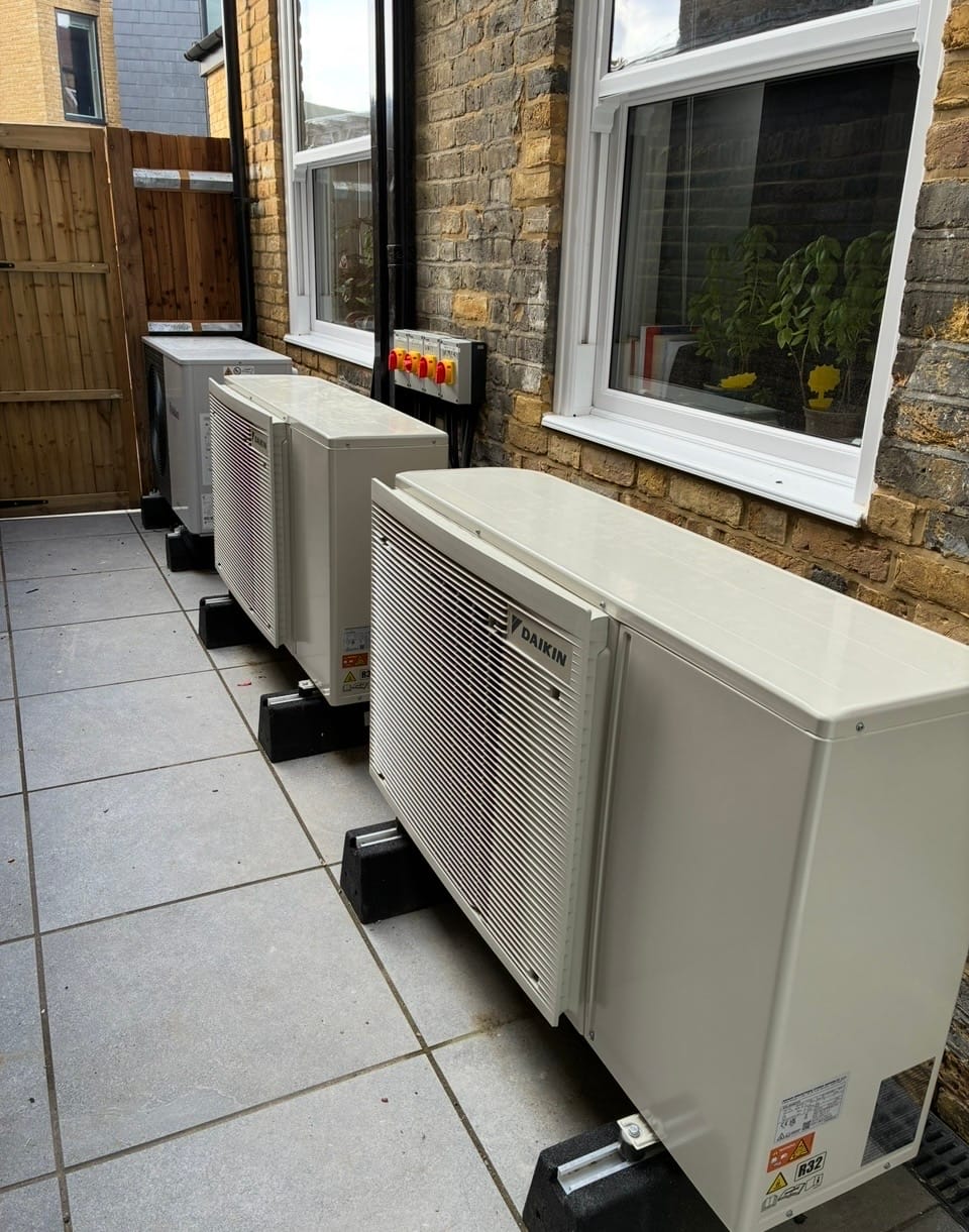 Air conditioning installation in Kent bedroom